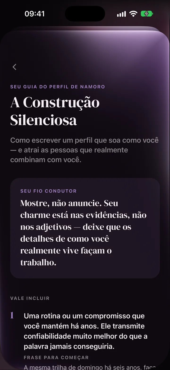 O guia do perfil de namoro do LoveType